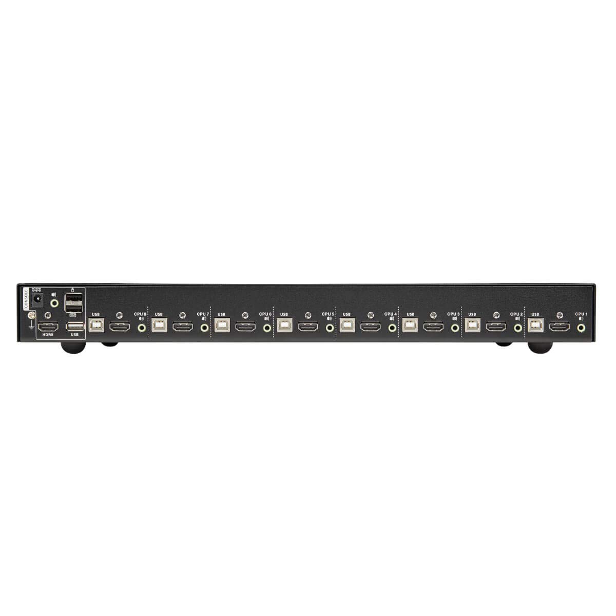 Tripp Lite KVM Switch, 8 Port HDMI USB with Audio and USB Sharing KVM Switch, 1U Rack Mount (B024-HU08)