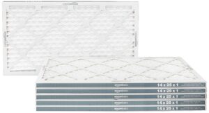 amazon basics merv 11 ac furnace air filter - 14'' x 25'' x 1'', 6-pack