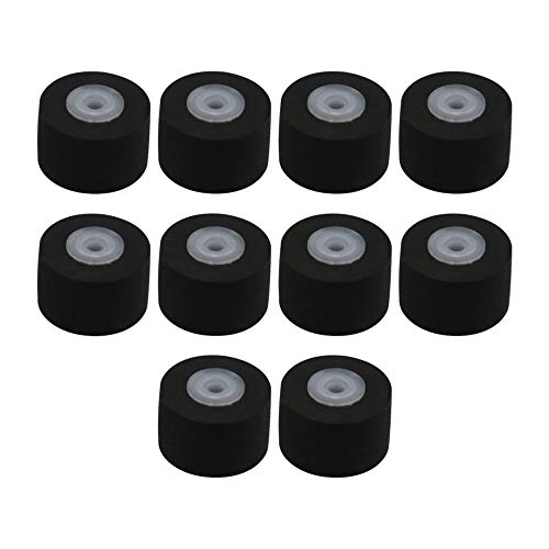 10x6.5x1.5mm Black Rubber Bearing Roller Guide Pulley Bearing Wheel Pinch Roller