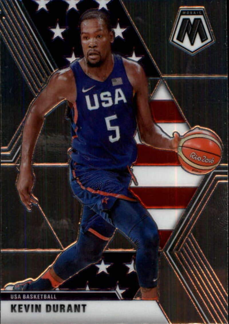 2019-20 Panini Mosaic #251 Kevin Durant USA Basketball NBA Basketball Trading Card