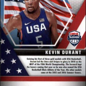 2019-20 Panini Mosaic #251 Kevin Durant USA Basketball NBA Basketball Trading Card