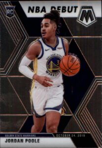 2019-20 panini mosaic #261 jordan poole golden state warriors rc rookie nba basketball trading card