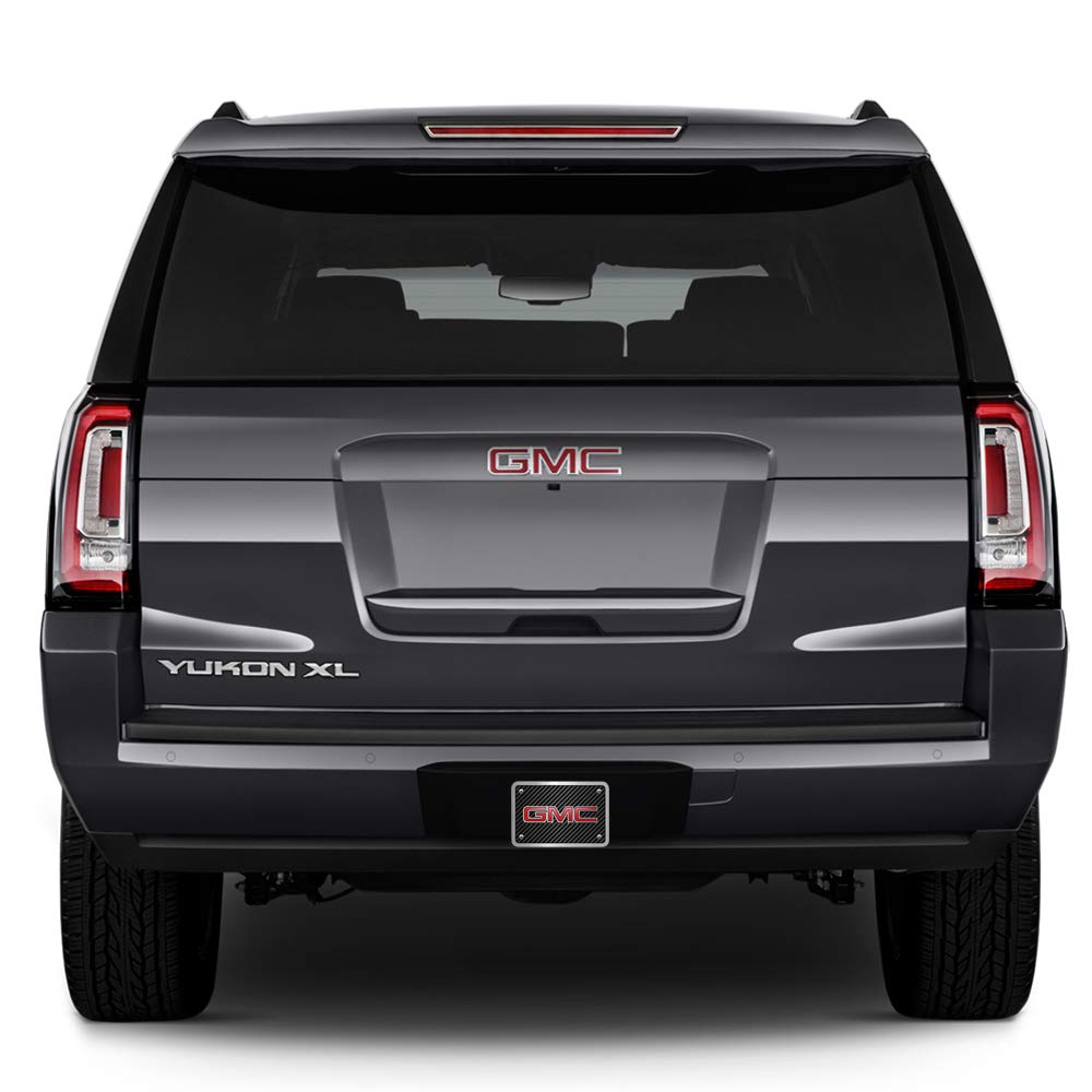 iPick Image Made for GMC 3D Logo in Red Carbon Fiber Texture Billet Aluminum 2 inch Tow Hitch Cover