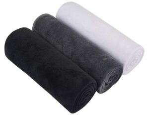 sinland microfiber gym towels sports fitness workout sweat towel super soft and absorbent 3 pack 16 inch x 32 inch