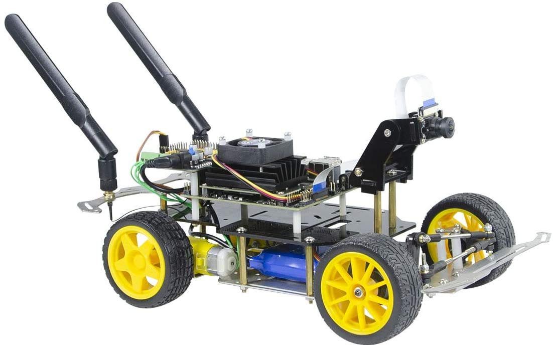 XiaoR Geek AI Racing Robot Powered by Jetson Nano Donkey Car with Deep Learning Slef Driving and Vision Line Following (with Jetson Nano+Assembled)