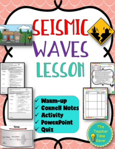 seismic waves earthquakes interactive notebook lesson