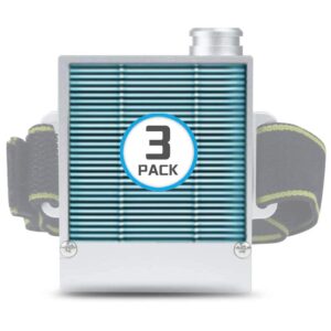 3 pcs replacement filters for airpro rechargeable electrical air purifying (am99)