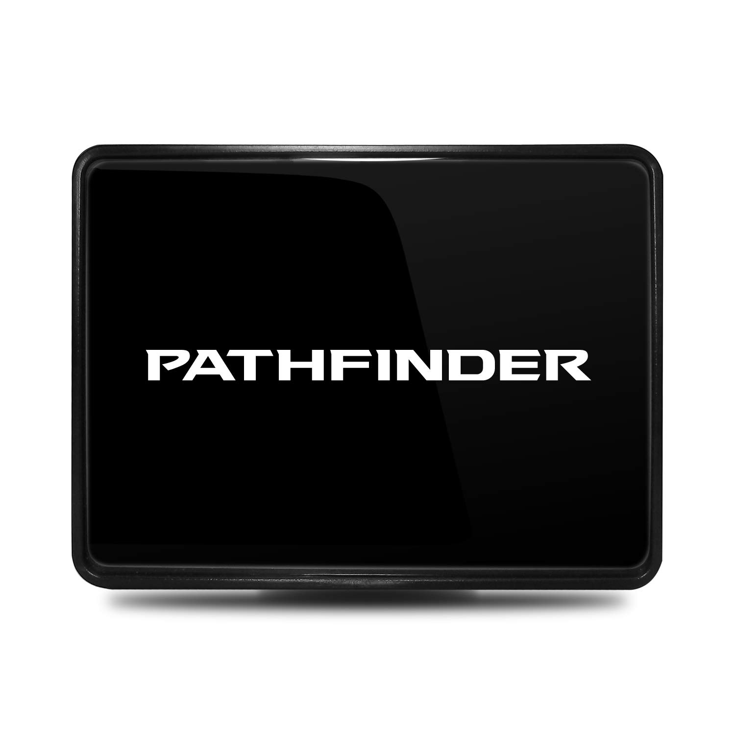 iPick Image, Compatible with - Nissan Pathfinder UV Graphic Black Metal Face-Plate on ABS Plastic 2 inch Tow Hitch Cover