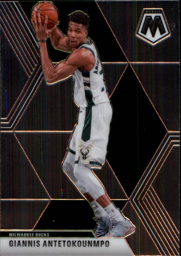 2019-20 Panini Mosaic #75 Giannis Antetokounmpo Milwaukee Bucks NBA Basketball Trading Card