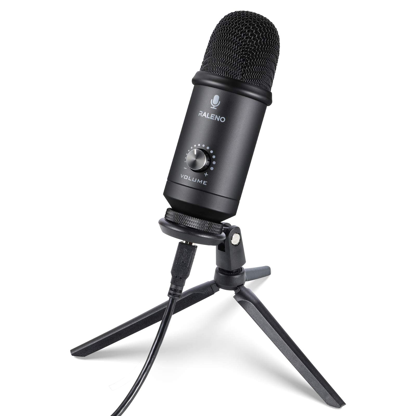 USB Microphone for Computer, Cardioid PC-Microphone, Professional 78 dB Full Metal Microphone, Compatible with Computers, Laptop, Mac, Good Use for Audio Recording, Skype, Gaming, Voice Chat