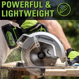 Greenworks 24V Brushless 7-1/4-inch Circular Saw, Battery and Charger Sold Separately