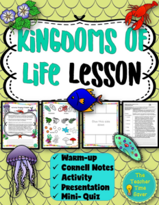 kingdoms of life classification lesson