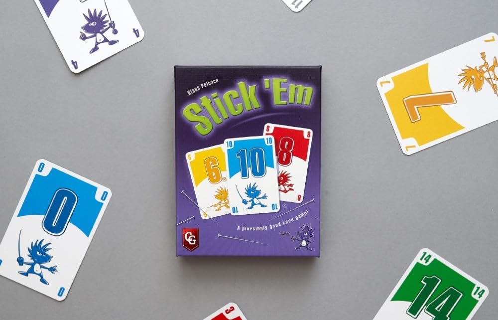 Capstone Games: Stick'Em Game, Classic Award-Winning, Fast & Simple Trick-Taking Card Game, Player with Most Points Wins, Ages 12 and Up