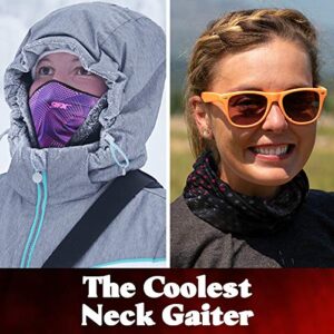 Neck Gaiter - Reusable Breathable Lightweight Bandana Face Mask - Cycling, Running, Construction, Fishing, Hiking