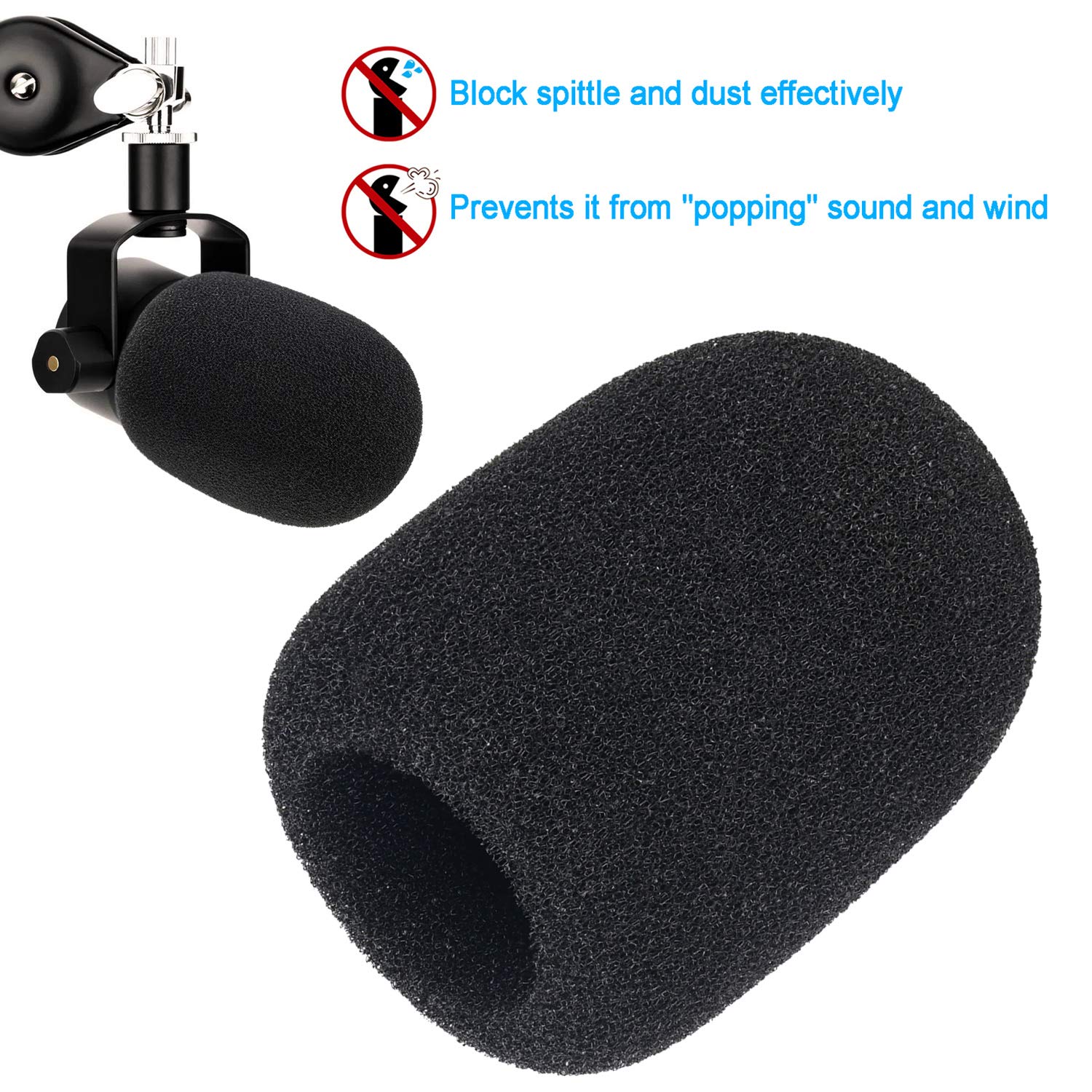 20+18.5in Rode Podmic Stand with Pop Filter, Professional Boom Arm and Windscreen for Rode PodMic Cardioid Dynamic Podcasting Microphone by YOUSHARES