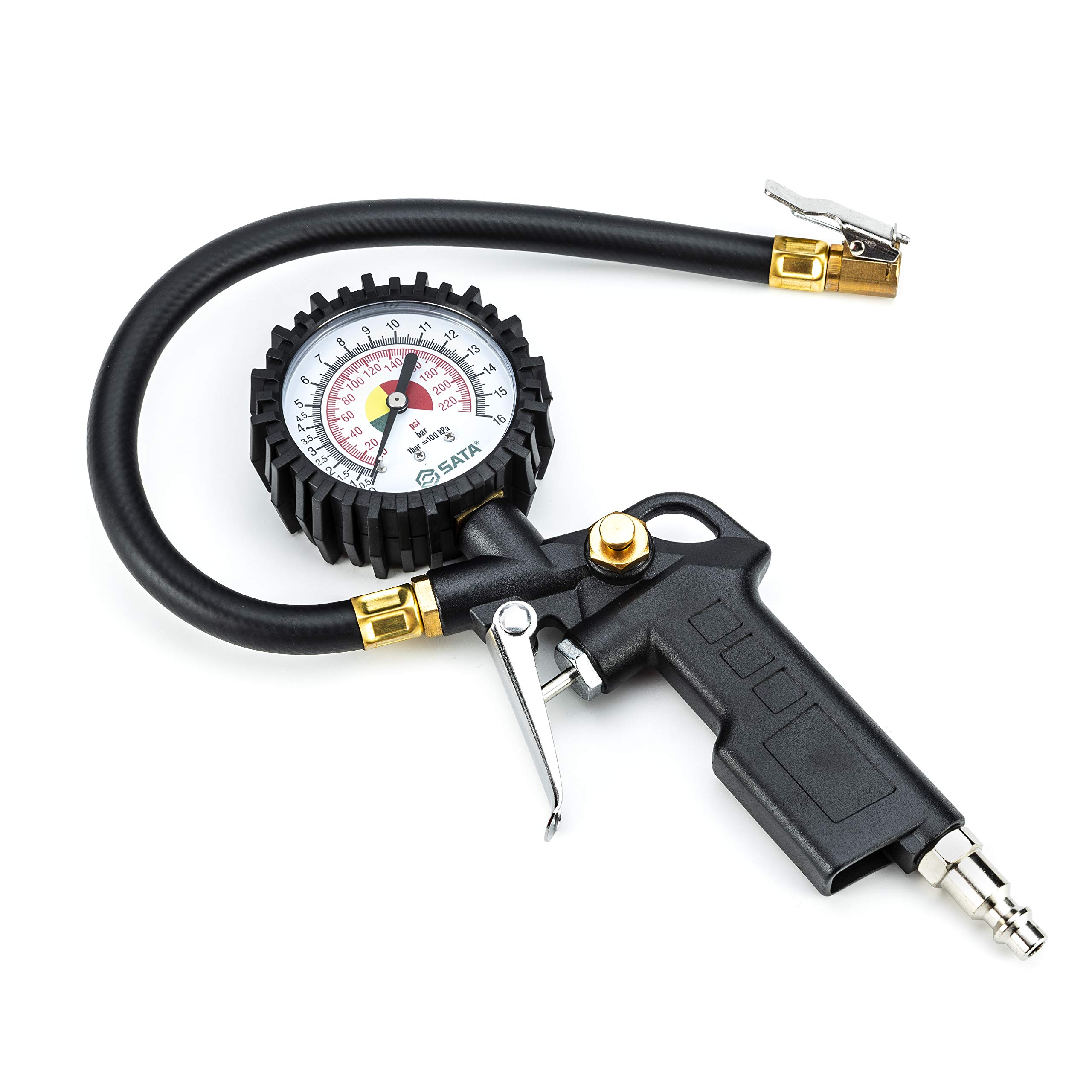 SATA Tire inflator with Pressure Gauge - ST98100U