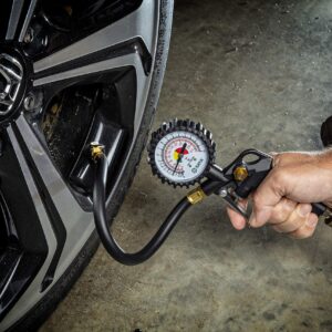 SATA Tire inflator with Pressure Gauge - ST98100U