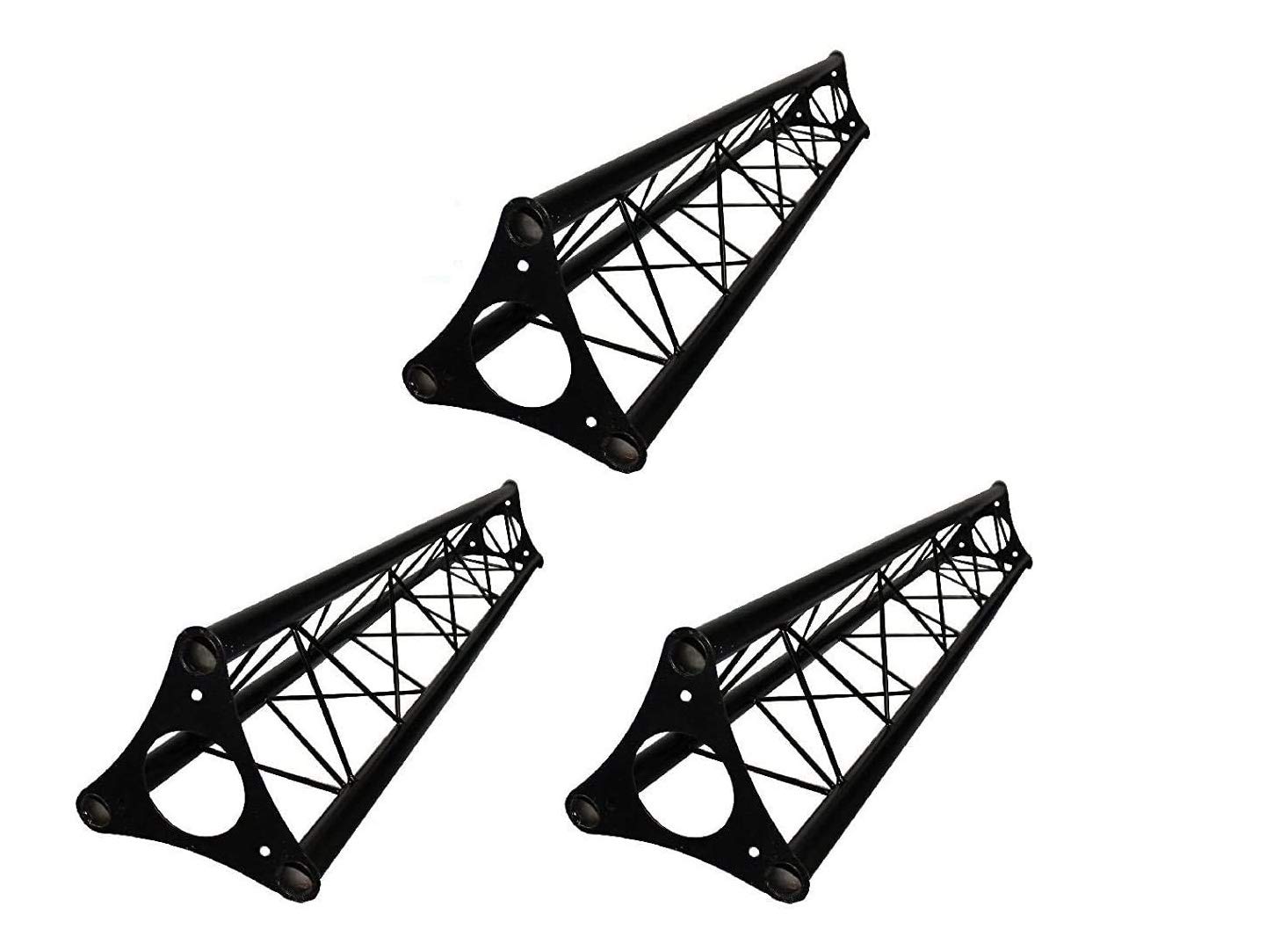 3X 5ft Lighting Triangle Bolted Truss 15' Span 10"x10" Diameter Stand Universal DJ Metal 5'