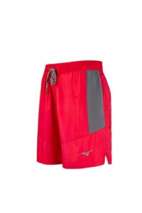 mizuno men's 7 inch volley short, red-shade, x-large