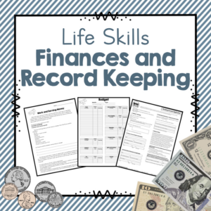 printable life skills unit - filing and personal finance