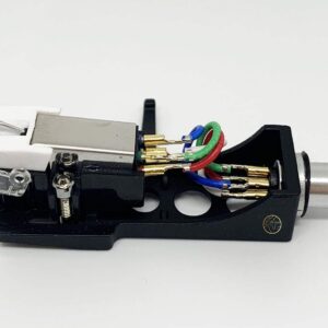 Cartridge and Stylus, needle and Black Headshell with mounting bolts for Pioneer PL50, PL518, PL512, PL530, PL630, PLA45D, PLA35, PL516, PL88FS, PL61, PL600, X1300, PL335, PL120, PL30, PL320