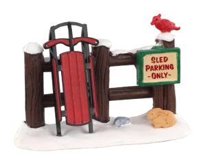 lemax village collection sled parking only #04703