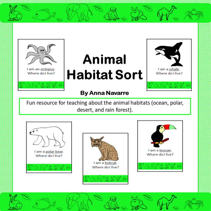 Animal Habitat Sort