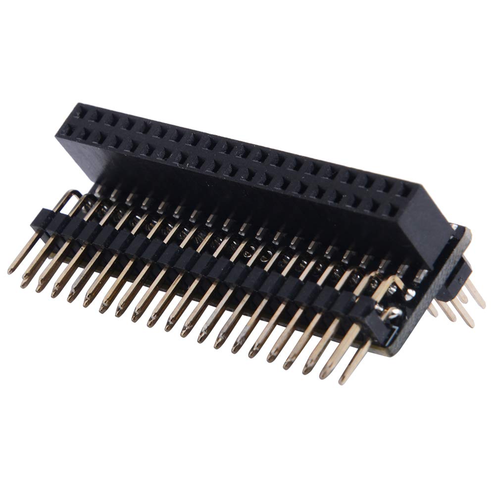 GeeekPi Micro Connectors 40-pin GPIO 1 to 2 Expansion Board for Raspberry Pi, 2 x 20-pin Strip Dual Male Header Double Row Straight GPIO Connector Pin Header Compatible with Raspberry Pi