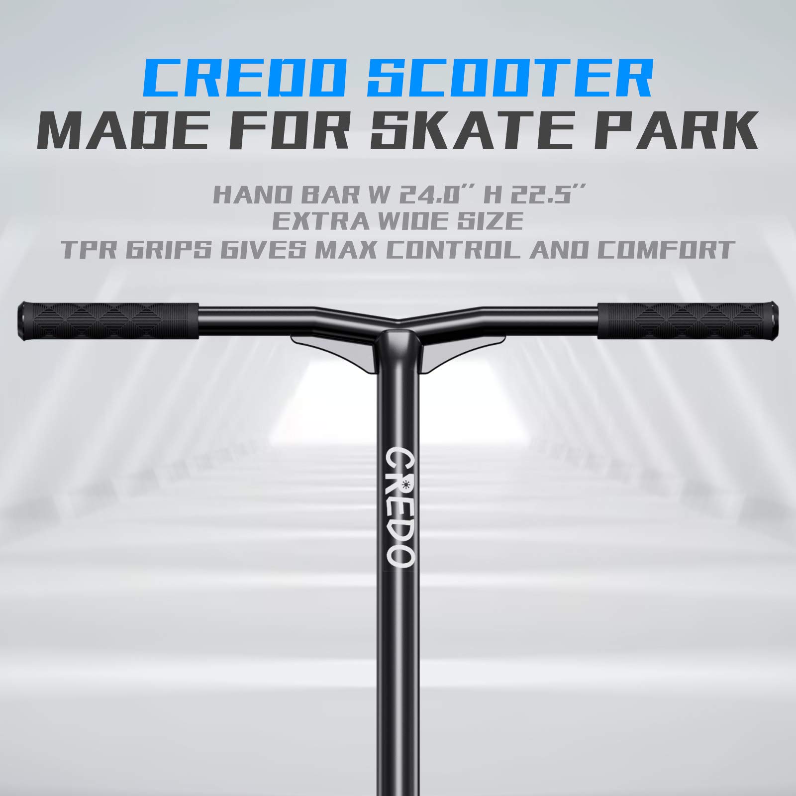 CREDO STREET Stunt Scooter Pro Scooter-Trick Scooter-Designed for Boys and Girls-Freestyle Scooter Perfect for 8+ and Suitable for Riders of All Levels (C6 Black/Silver)