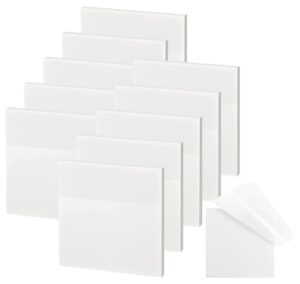 clear sticky notes transparent self-sticky notes repeatable paste pet 500 sheets (3'' x 3'')