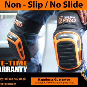 Knee Pads for Flooring and Roofing Work Kneepads With Soft Foam Padding Cushion, No-Slip Stabilizer, Double Straps Clip, For Professional Men And Women Cut resistance Glove Safety Glasses