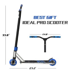 CREDO STREET Stunt Scooter Pro Scooter-Trick Scooter-Designed for Boys and Girls-Freestyle Scooter Perfect for 8+ and Suitable for Riders of All Levels (C6 Gold/Green)