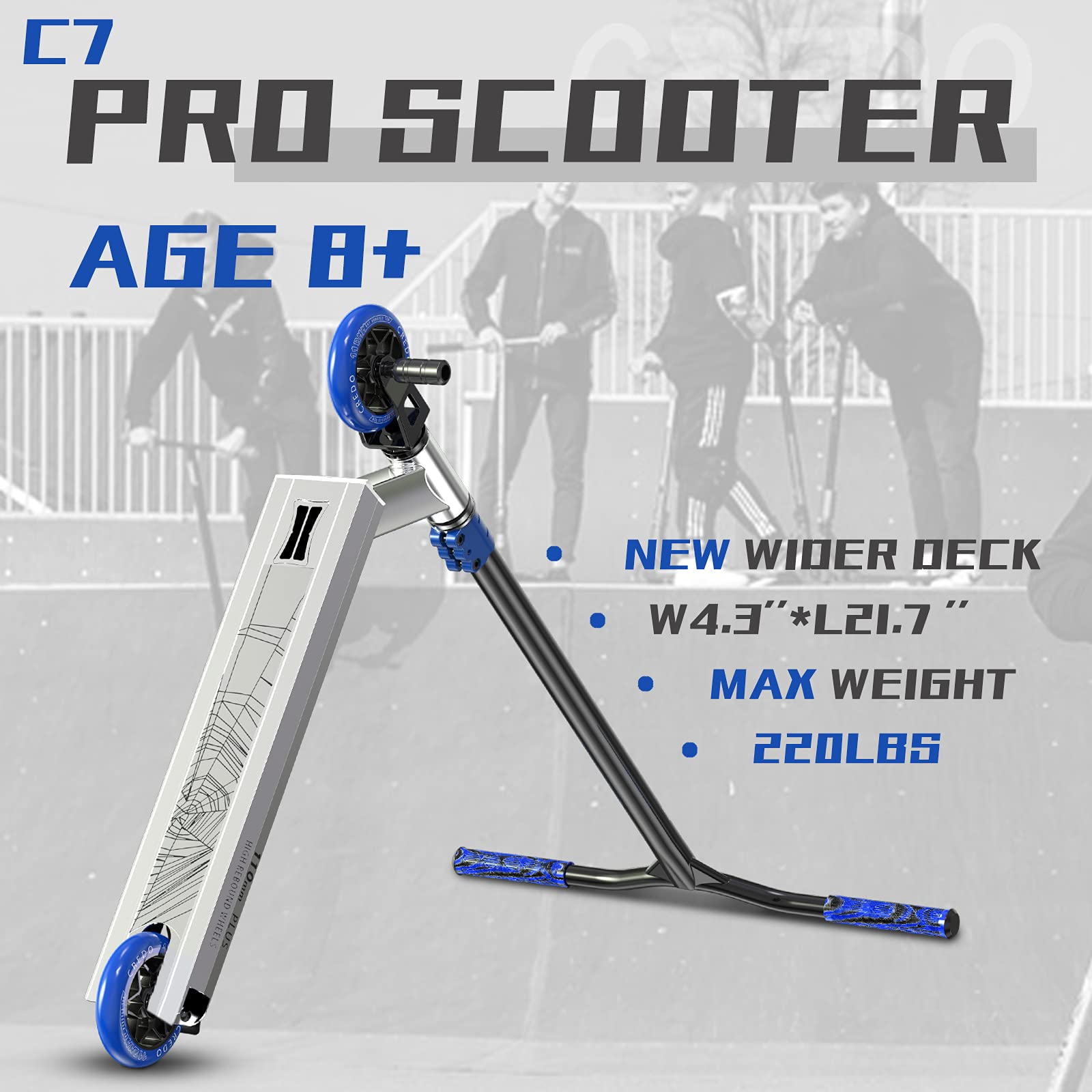 CREDO STREET Stunt Scooter Pro Scooter-Trick Scooter-Designed for Boys and Girls-Freestyle Scooter Perfect for 8+ and Suitable for Riders of All Levels (C6 Gold/Green)