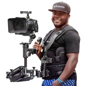 df digitalfoto thanos pro video camera gimbal support vest stabilizer system with adapter arm 5.5-26 lbs compatible with zhiyun crane 3s/feiyutech scorp pro dji rs3/rs 3 pro/rs4 pro gimbal