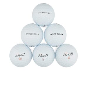 professional golf snell golf ball mix - 100 used snell golf balls (aaa snell golfballs), white (100pk-snell-3)