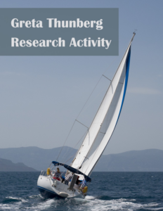 greta thunberg research activity - middle school climate change pdf printable