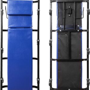 TCE ATR6452U Torin Rolling Garage/Shop Creeper: 40" Padded Mechanic Cart with Adjustable Headrest and 6 Casters, Blue