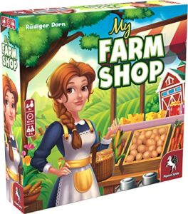 my farm shop - game by pegasus spiele 2-4 players – games for family – 30-45 mins of gameplay – games for family game night – games for kids and adults ages 8+ - english version