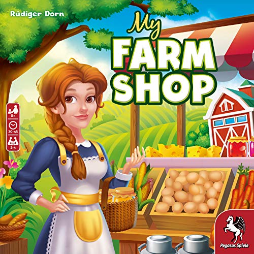 My Farm Shop - Game by Pegasus Spiele 2-4 Players – Games for Family – 30-45 Mins of Gameplay – Games for Family Game Night – Games for Kids and Adults Ages 8+ - English Version