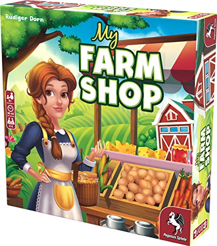 My Farm Shop - Game by Pegasus Spiele 2-4 Players – Games for Family – 30-45 Mins of Gameplay – Games for Family Game Night – Games for Kids and Adults Ages 8+ - English Version