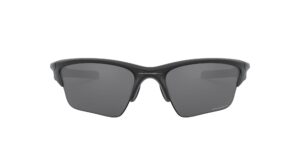 oakley men's oo9154 half jacket 2.0 xl rectangular sunglasses, matte black/prizm black polarized, 62 mm