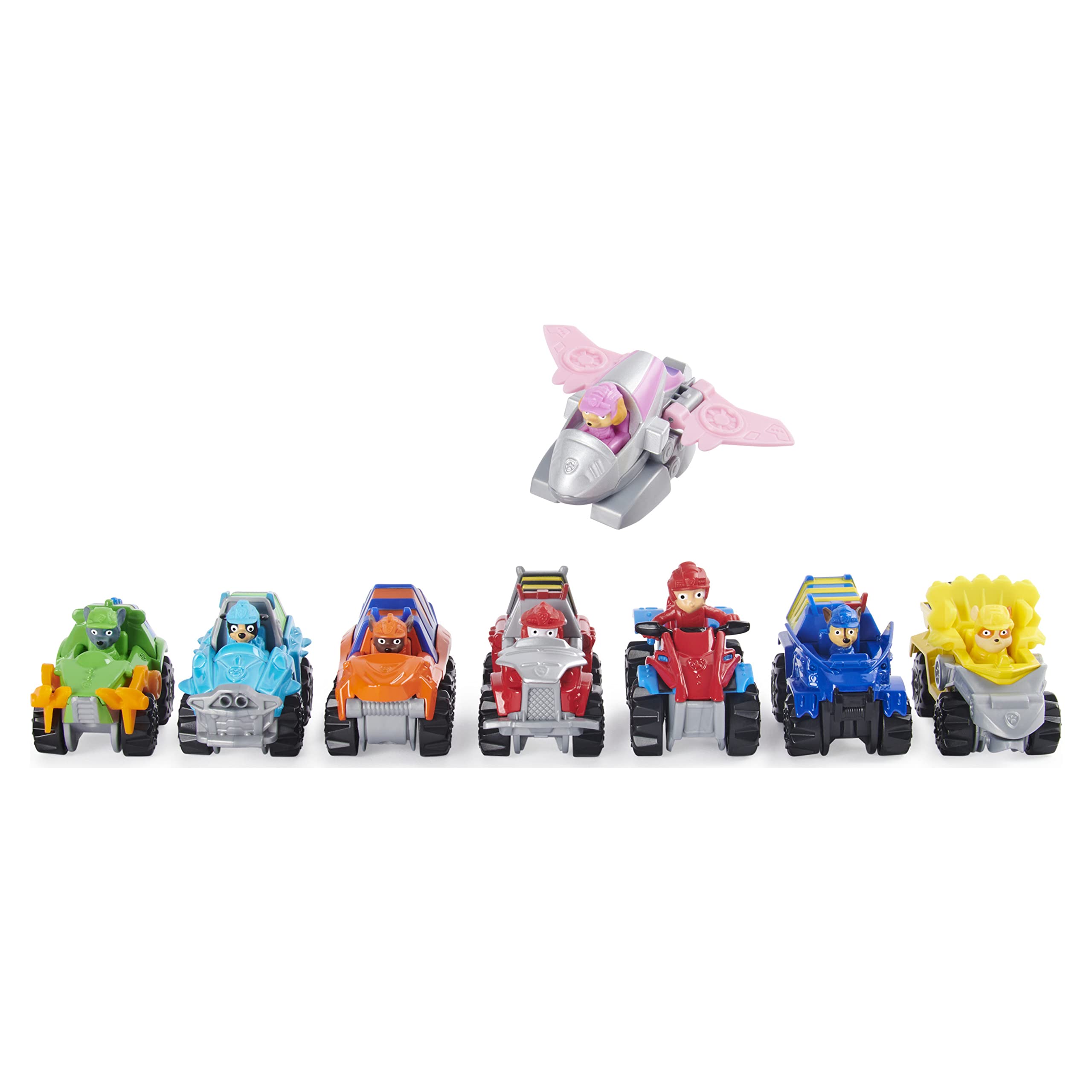 PAW Patrol, True Metal Dino Rescue Gift Pack of 8 Collectible Die-Cast Vehicles, 1:55 Scale