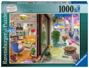ravensburger nyc new york city apartment vision 1000 piece jigsaw puzzle for adults & kids age 12 years up
