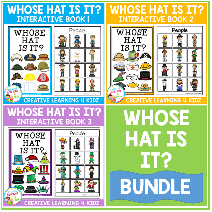 Whose Hat Is It? Interactive Book Bundle Community Helpers