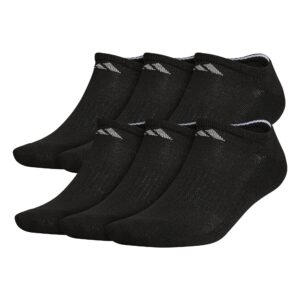 adidas women's superlite super no show socks (6-pair), black/hyper pop/light purple, medium