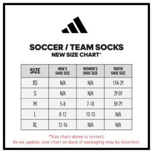 adidas Copa Zone Cushion 4 Soccer Socks (1-Pair) for Men, Women, Boys and Girls, Team Dark Green/White, Medium