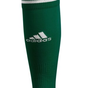 adidas Copa Zone Cushion 4 Soccer Socks (1-Pair) for Men, Women, Boys and Girls, Team Dark Green/White, Medium