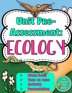 ecology warm-ups printable lesson