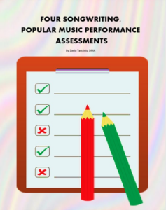 four songwriting, popular music performance assessments