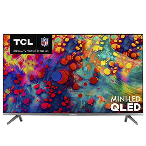 TCL 55-inch 6-Series 4K UHD Dolby Vision HDR QLED Roku Smart TV - 55R635, 2021 Model , Black